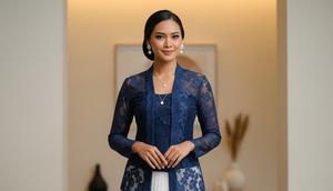 Panduan Memilih Warna Kebaya Rok Plisket yang Paling Cocok untuk Kulit Sawo Matang (Image by Gemini AI)