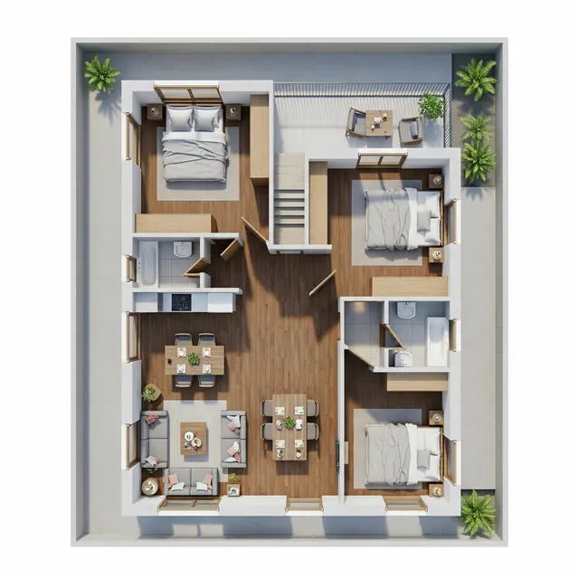 Model Rumah 6x12 Sederhana
