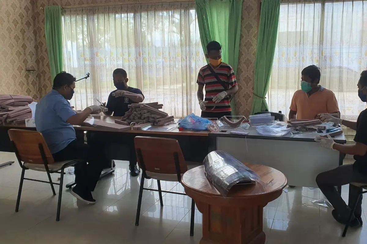 Hadapi Covid-19, BBPLK Medan Produksi Face Shield untuk Tenaga Medis