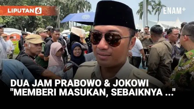 Menteri Sekretaris Negara Prasetyo Hadi mengungkap isi pertemuan Presiden Prabowo Subianto dengan Joko Widodo, di kediaman Presiden Prabowo, Kertanegara, Jakarta. Prasetyo mengatakan pertemuan berlangsung dua jam, dan membahas banyak hal.