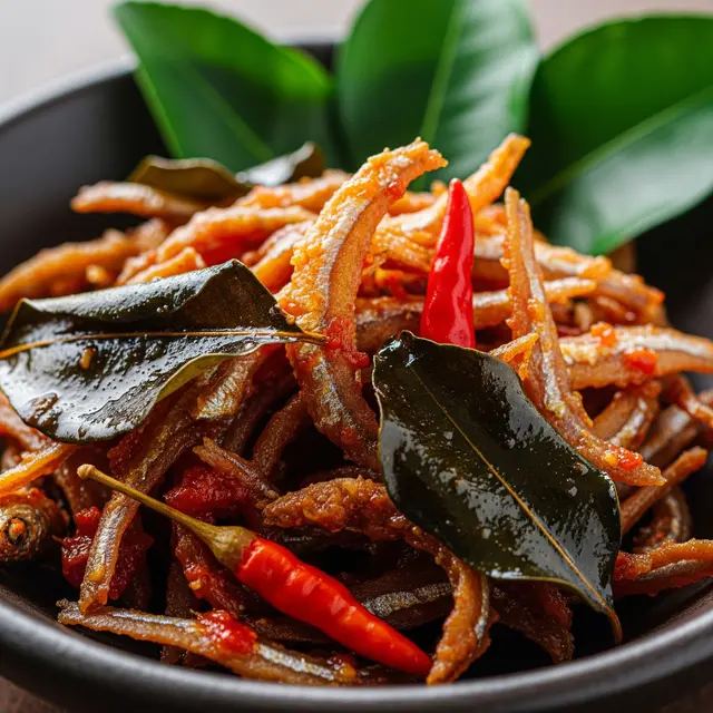Resep Sambal Teri Medan yang Tahan Lama (Image by Gemini AI)