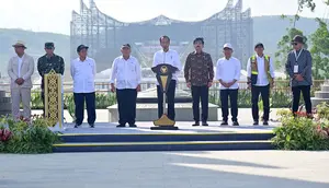 Presiden Jokowi meresmikan Taman Kusuma Bangsa yang terletak di kawasan IKN, Penajam Paser Utara, Kalimantan Timur, Senin (12/8/2024). (Foto: Muchlis Jr - Biro Pers Sekretariat Presiden)