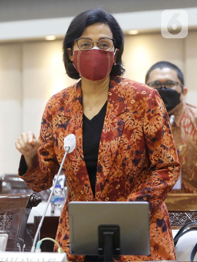 Sri Mulyani Rapat dengan Komisi XI DPR Bahas Pagu Indikatif Kemenkeu
