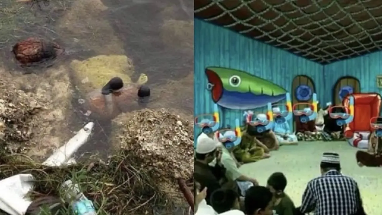 6 Editan Foto Jika Spongebob Squarepants Meninggal di Indonesia Ini Kocak