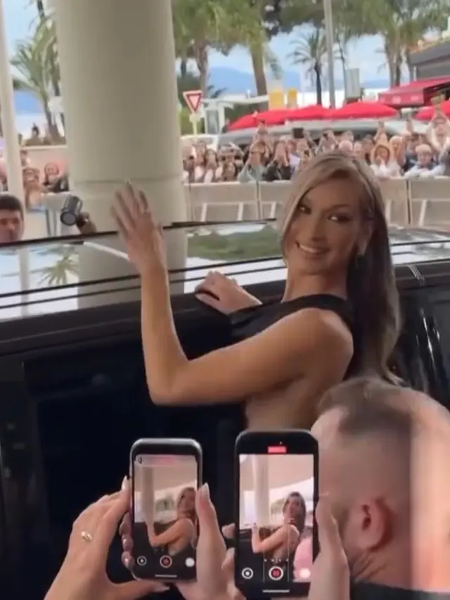 Bella Hadid dengan Rambut Pirang di Festival Film Cannes 2025. [@jacobschwartzhair]