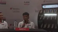 Mario Suryo Aji dalam Meet & Greet Idemitsu. (Liputan6/Razaqa Hariz)