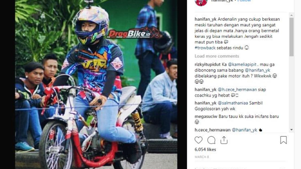Pesilat yang Peluk Jokowi dan Prabowo Ternyata Hobi Balap Motor (Foto:Instagram)
