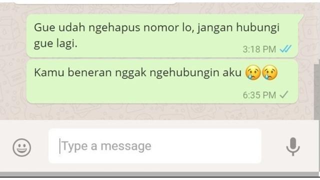 6 Chat Nyesel Ninggalin Mantan Ini Bikin Baper