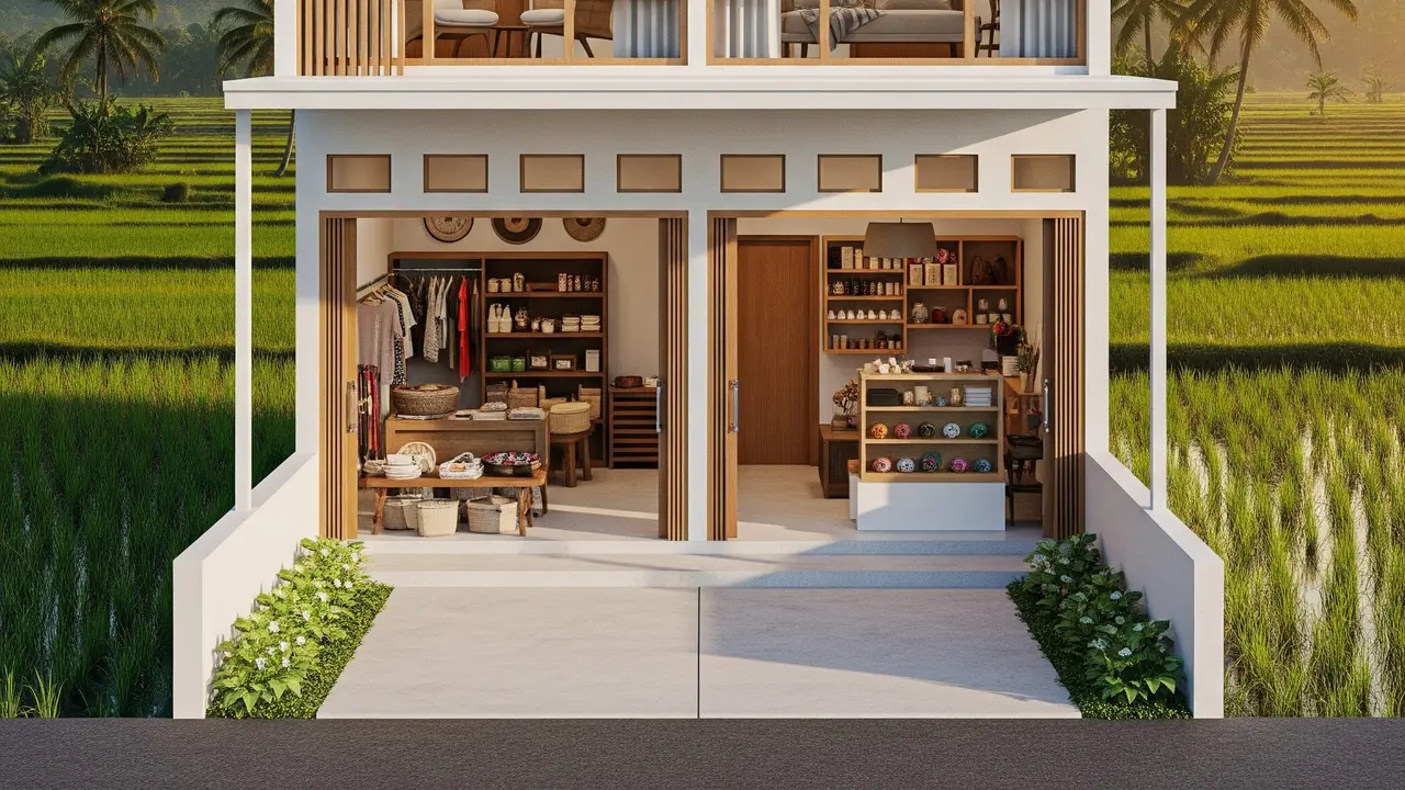 Model Rumah Minimalis Depan Ada Toko