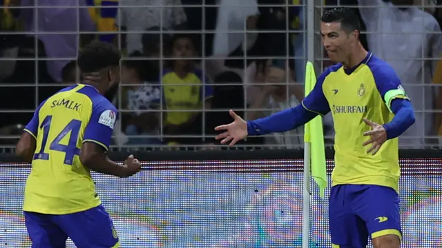 Foto: Pimpin Pasukan Najd, Cristiano Ronaldo Begitu Perkasa saat Kalahkan Al Wehda