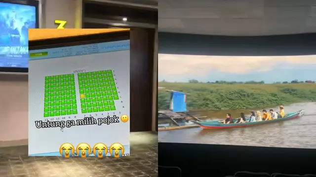 Wanita Nonton Film Horor Bioskop Sendirian