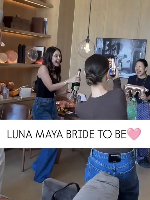 Potret Kejutan Bridal Shower Luna Maya. [@bobo_rok]