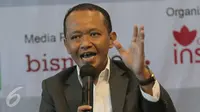 Ketua BPP HIPMI Bahlil Lahadalia saat memberi keterangan pers di Jakarta. (Liputan6.com/Angga Yuniar)