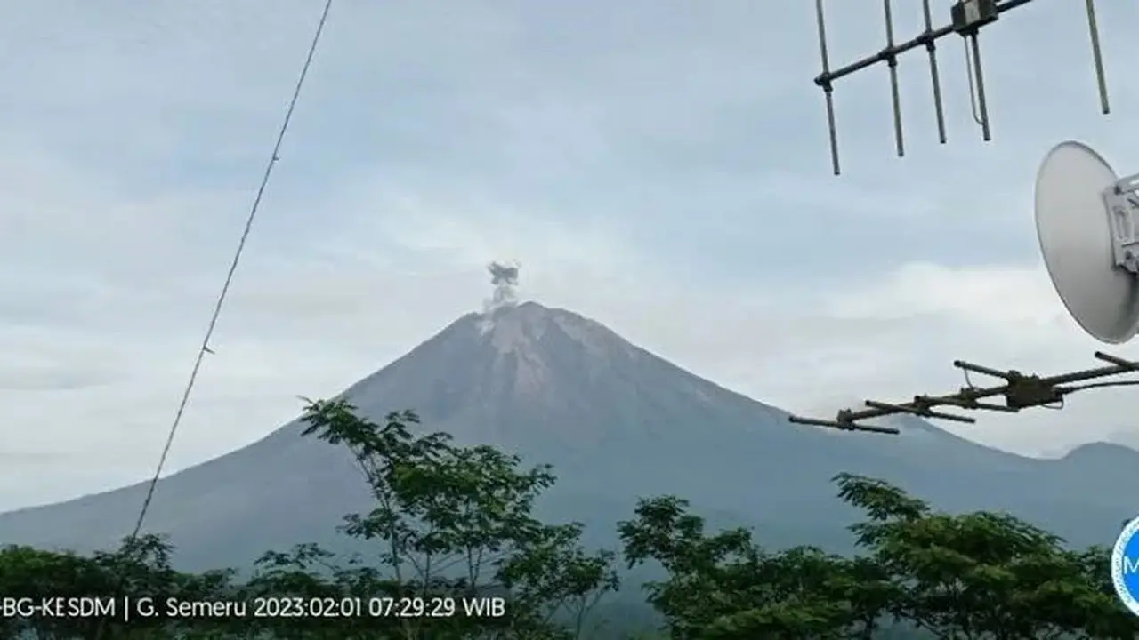 Ilustrasi Erupsi Gunung Semeru (Istimewa)