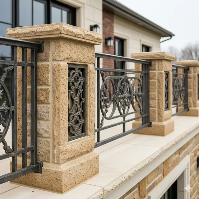 Railing Balkon Klasik Modern Terbaru (Foto: Gemini AI)