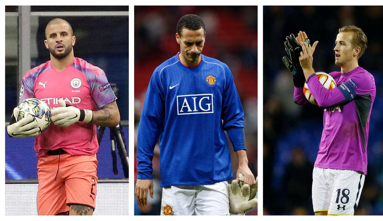 Kumpulan foto-foto pemain top Liga Inggris yang mendadak menjadi penjaga gawang. (Foto: AFP & AP)