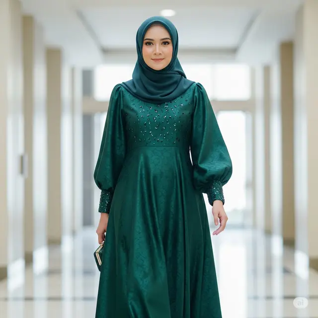 Gamis Brokat Minimalis