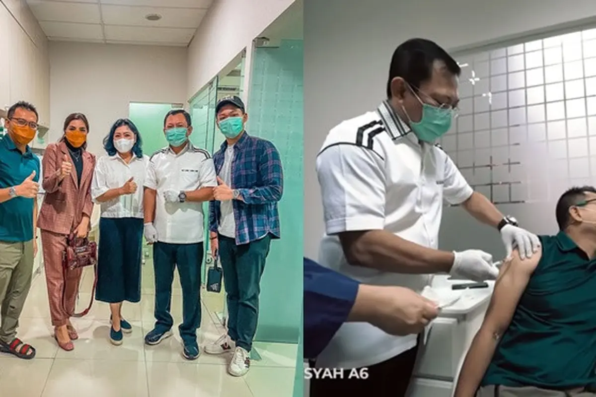 6 Momen Keluarga Anang Hermansyah Disuntik Vaksin, Ekspresi Anang Jadi Sorotan