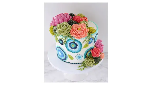 Wanita Ini Buat Desain Kue Bak Hiasan Bordir, 6 Hasilnya Keren Banget