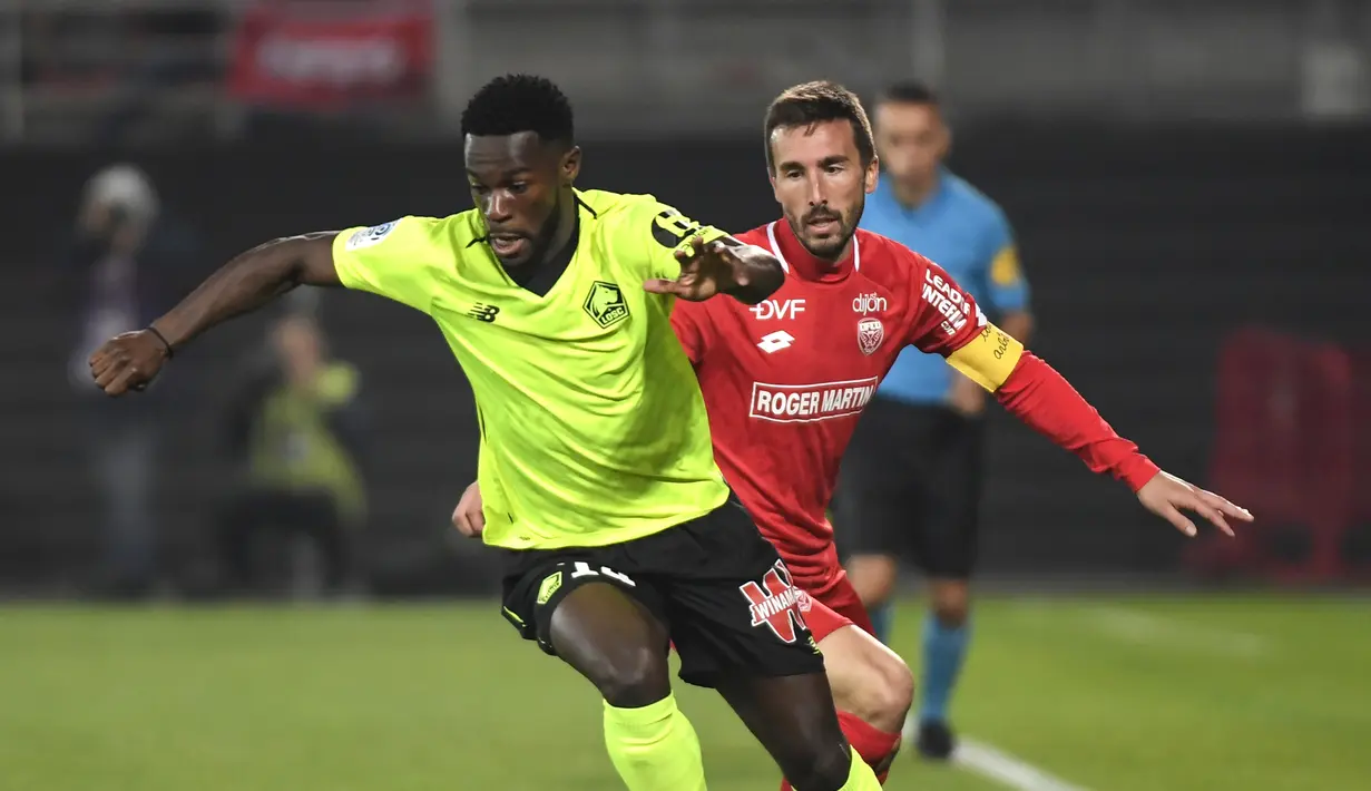 8. Jonathan Bamba (Lille) - 7 gol dan 1 assist (AFP/Philippe Desmazes)