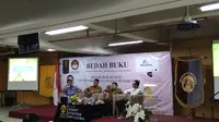 Bedah Buku 300 Hari di Bumi Syam : Catatan Perjalanan Mantan Pengikut ISIS, di Universitas Indonesia, Salemba, Jakarta pada Selasa, 11 Februari 2020.