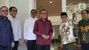 Pertemuan itu dalam rangka silaturahmi juga untuk meminta nasehat-nasehat terkait pengalaman Pemilu. (Liputan6.com/Faizal Fanani)