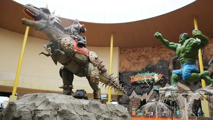 Dino Park Jatim Park 3 bikin ketagihan/Copyright: vemale.com/Winda Carmelita