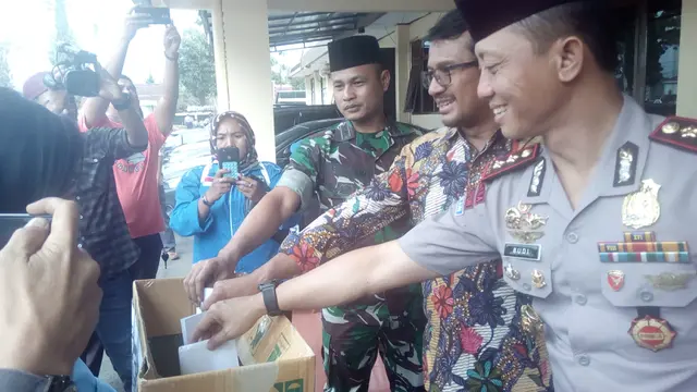 Wakil Bupati, Kapolres Garut dan Dandim 0611 Garut kompak meminta masyarakat untuk menciptkan kondisi yang kondusif saat pergantian tahun