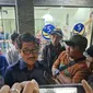 Hamartoni Ahadis usai menerima persetujuan B1 partai politik KWK atau B1KWK sebagai calon Bupati Lampung Utara. Foto : (Liputan6.com/Ardi).