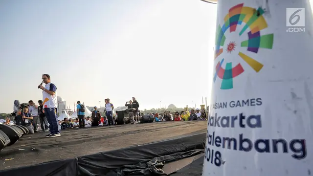 Puncak Kirab Obor Asian Games 2018, Anies Awali Estafet dari Monas ke GBKPuncak Kirab Obor Asian Games 2018, Anies Awali Estafet dari Monas ke GBK