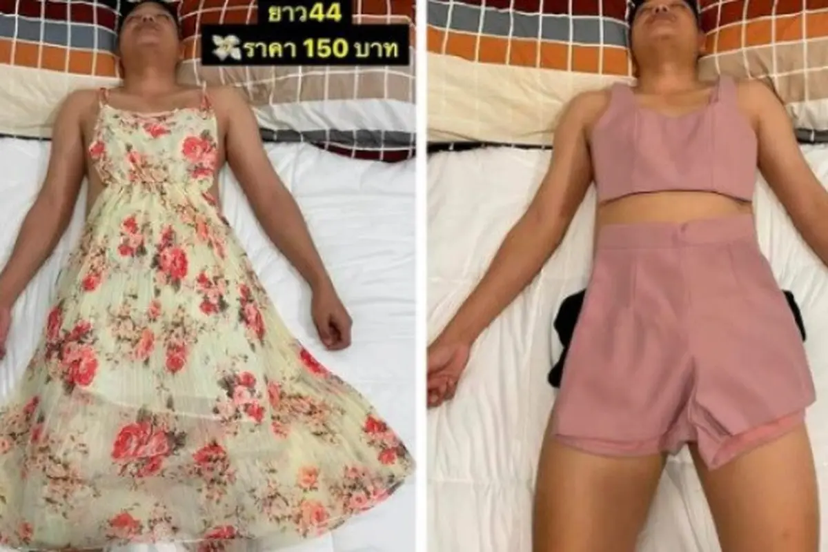 Wanita jadikan suami yang tidur sebagai model