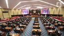 Suasana Rapat Paripurna di Gedung DPRD DKI Jakarta, Rabu (19/2/2020). DPRD DKI Jakarta mengesahkan Tata Tertib (Tatib) DPRD DKI Jakarta. (Liputan6.com/Angga Yuniar)