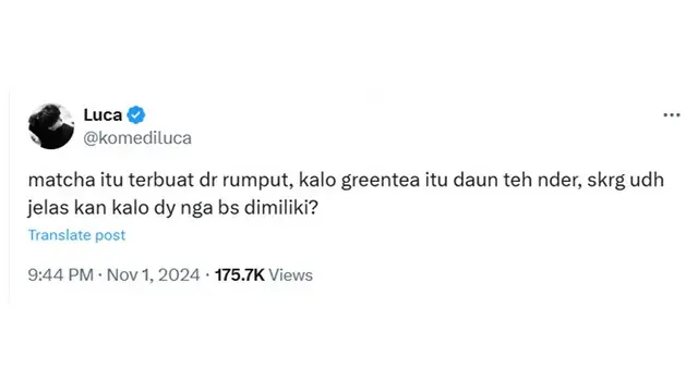 6 Perbedaan Matcha dan Green Tea Menurut Netizen Ini Kocak