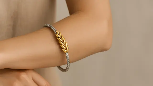Model Gelang Perak Model Padi yang Lagi Hits di 2025/Ilustrasi ChatGPT