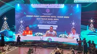 Menteri Perhubungan Budi Karya Sumadi membuka PoskoNatal 2023 dan Tahun Baru 2024 (Nataru) di Kantor Kementerian Perhubungan, Jakarta, Selasa (19/12/2023).