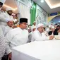 Bakal calon presiden dan wakil presiden Anies Baswedan dan Muhaimin Iskandar menghadiri acara pernikahan putri Habib Rizieq Shihab Syarifah Fairuz Syihab dan Sayyid Muhammad Bagie Alathas. (@aniesbaswedan)