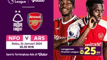Link Live Streaming Liga Inggris: Nottingham Forest Vs Arsenal di Vidio Dini Hari Nanti. 9Sumber: dok. vidio.com)