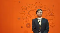 Presiden China Film Group Corporation, Le Ke Xi, dalam ajang World Conference on Creative Economy (WCCE) di Nusa Dua, Bali, Kamis, 8 November 2018 (Liputan6.com/Happy Ferdian Syah Utomo)