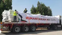 Bantuan Kemanusiaan 216 Tenda Dikirim dari Mesir untuk Warga Palestina