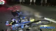 Kecelakaan ini terjadi Minggu malam di Jalan Raya Ngawi menuju Solo.