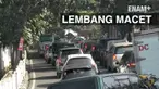 Kawasan wisata lembang bandung macet, masyarakat memanfaatkan moment hari raya idul fitri untuk berlibur.