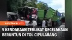 Arus balik libur tahun baru dan sekolah, di ruas tol Cipularang, diwarnai kecelakaan beruntun. Lima kendaraan terlibat tabrakan, sehingga mengakibatkan empat orang mengalami luka-luka.