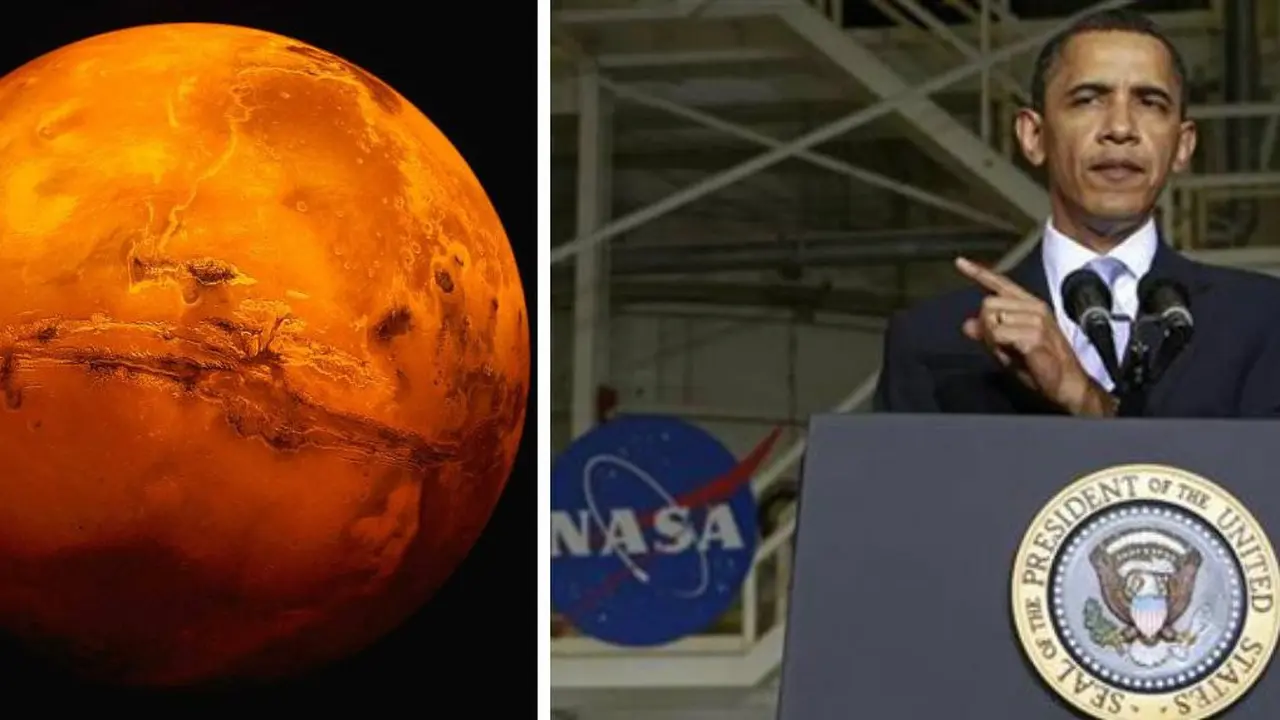 Presiden Barack Obama menggagas mimpi mengirimkan manusia ke Mars
