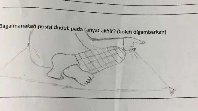 Lucunya Gambar Anak-anak Ini Saat Menjawab Soal