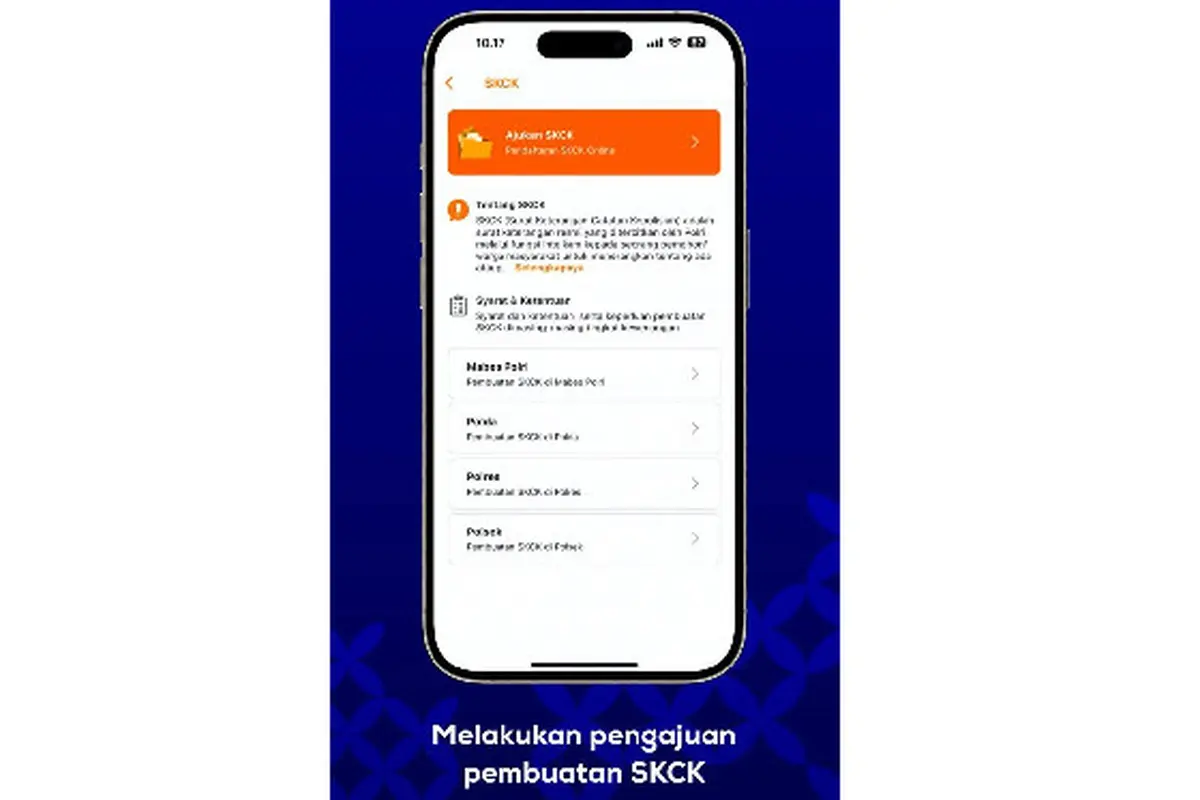 Ilustrasi cara membuat SKCK online dari aplikasi Presisi Polri. Credit: skck.polri.go.id