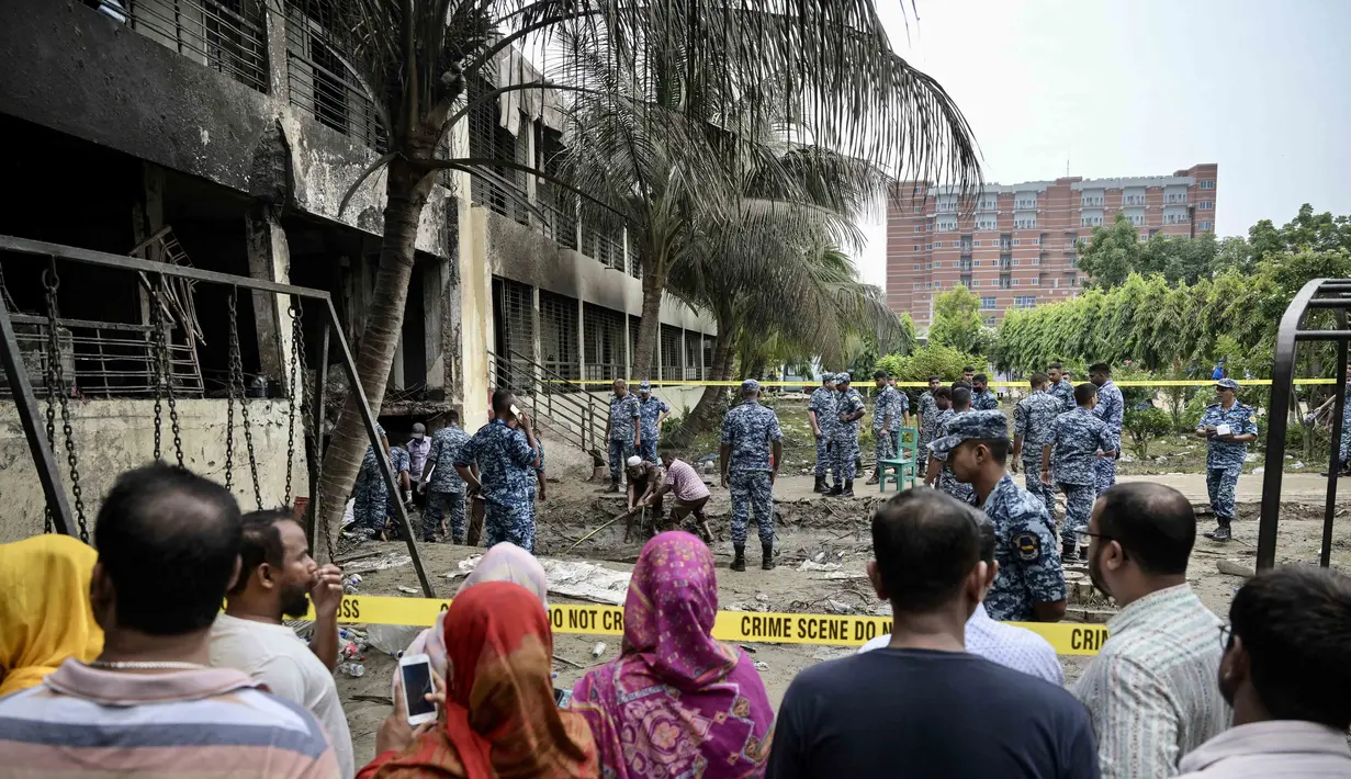 Perdana Menteri sementara Bangladesh, Muhammad Yunus menyatakan Selasa (22/7/2025) sebagai hari berkabung nasional. (MUNIR UZ ZAMAN/AFP)