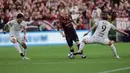 Dalam laga J1 League menghadapi Hokkaido Consadole Sapporo (1/7/2023) yang berakhir imbang 1-1, Andres Iniesta hanya tampil selama 57 menit di lapangan. (Dok. J1 League)