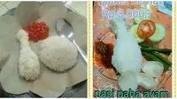 Potret Ayam dari Nasi Ini Nyeleneh. (Sumber: Instagram/meme.wkwk dan 1cak.com)