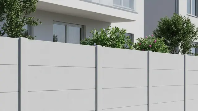 Pagar Beton Precast Minimalis (Gemini AI)