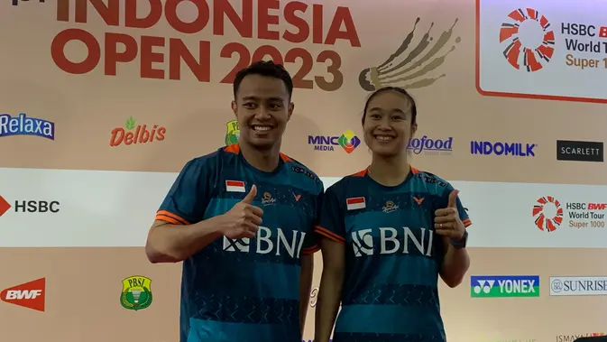 <p>Ganda campuran bulu tangkis Indonesi Rehan Naufal Kusharjanto/Lisa Ayu Kusumawati berhasil memetik kemenangan perdana di ajang Indonesia Open 2023, Selasa (13/6/2023). (/Melinda Indrasari)</p>